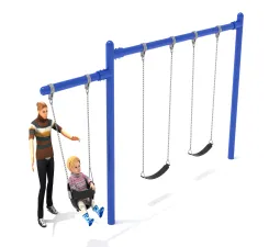 View more about7/8 feet high Elite Cantilever Swing - 1 Bay 1 Cantilever